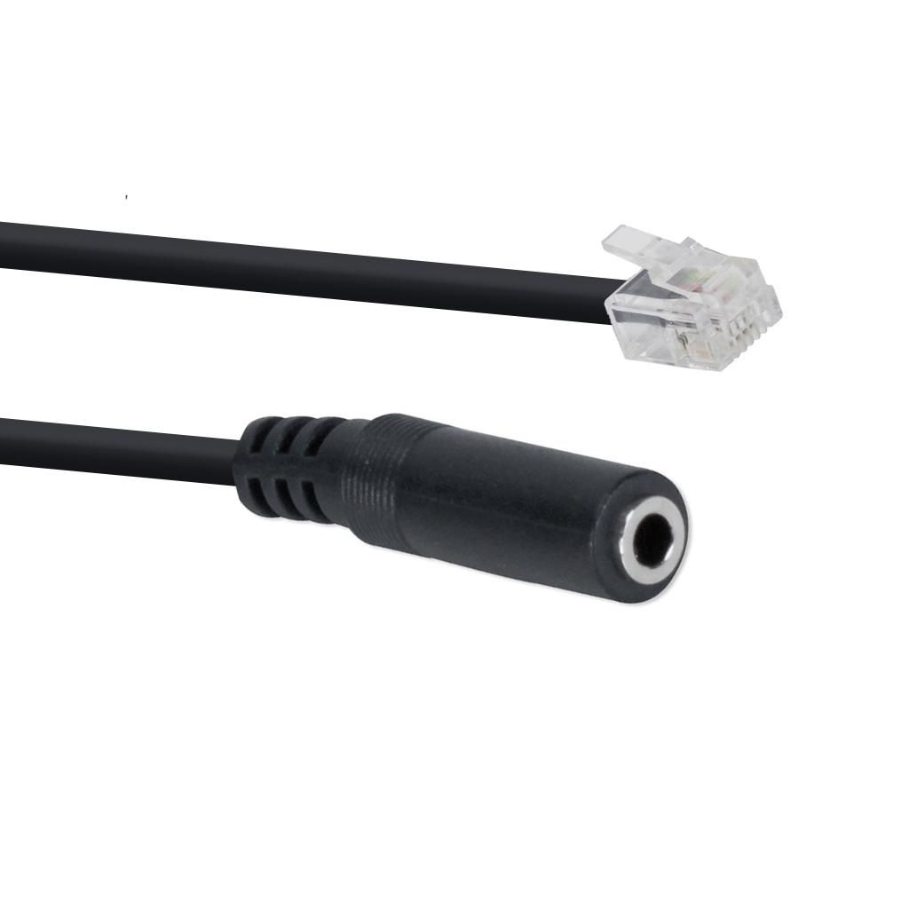 Αντάπτορας Τηλεφωνικού Καλωδίου RJ9 Αρσενικό σε 3.5 mm Θηλυκό