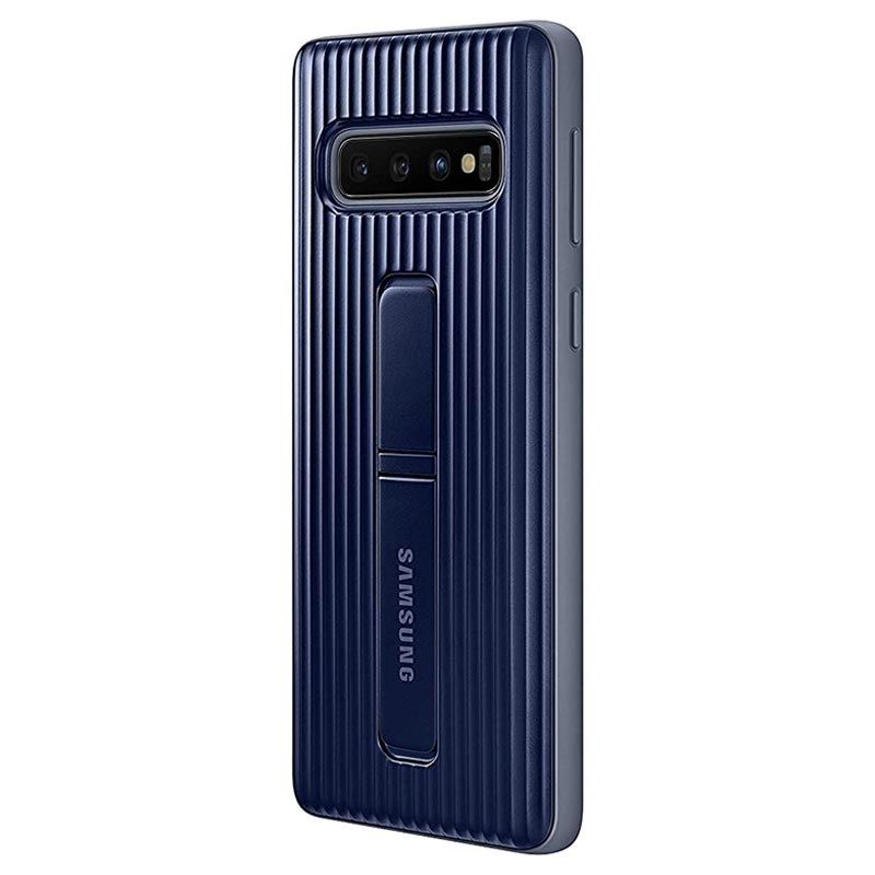 Θήκη Faceplate Samsung Protective Standing Cover EF-RG973CBEGWW για SM-G973 Galaxy S10 Μαύρο