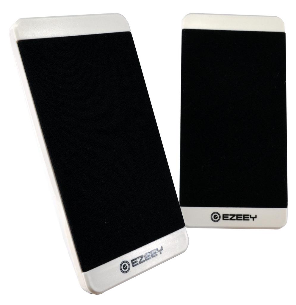 Ηχείο Stereo Multimedia Ezeey S5 με σύνδεση 3.5mm και USB φόρτιση, 2.5W x 2, 4Ω 3W, Λευκό