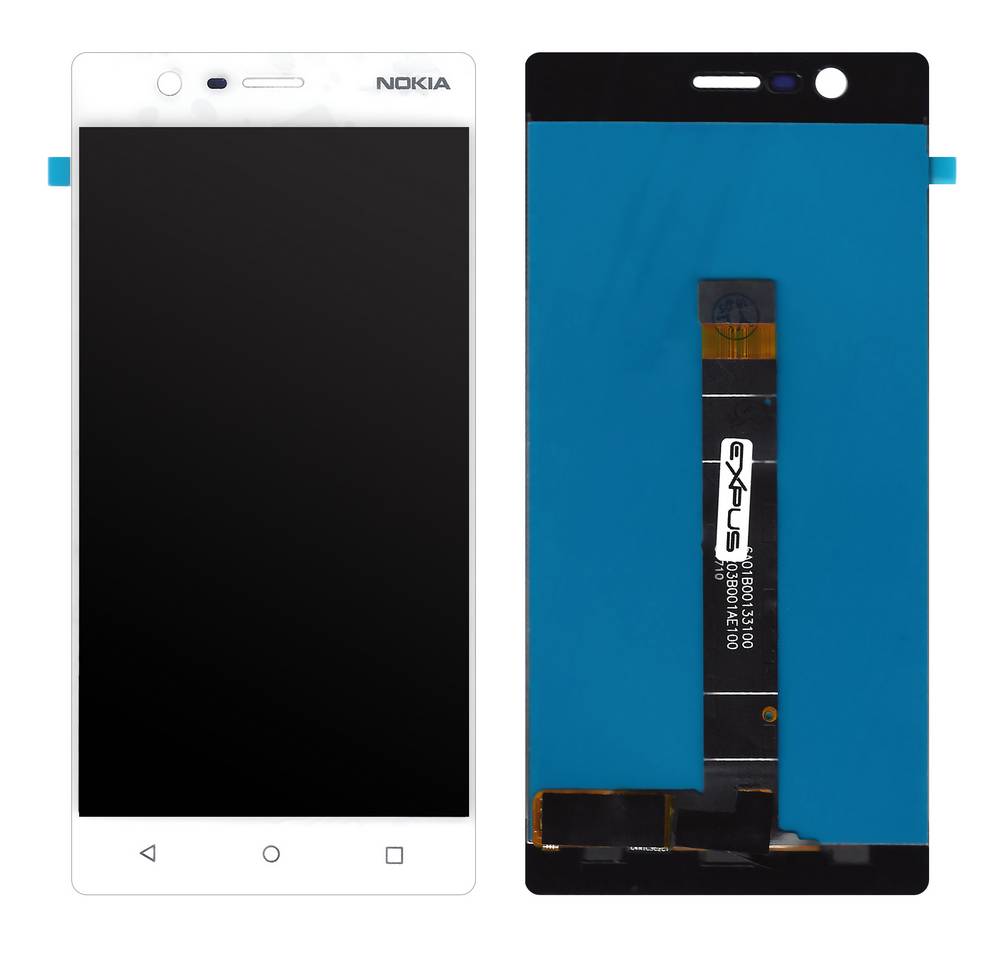 Οθόνη & Μηχανισμός Αφής Nokia 3/3 Dual Λευκό χωρίς Πλαίσιο. Κόλλα