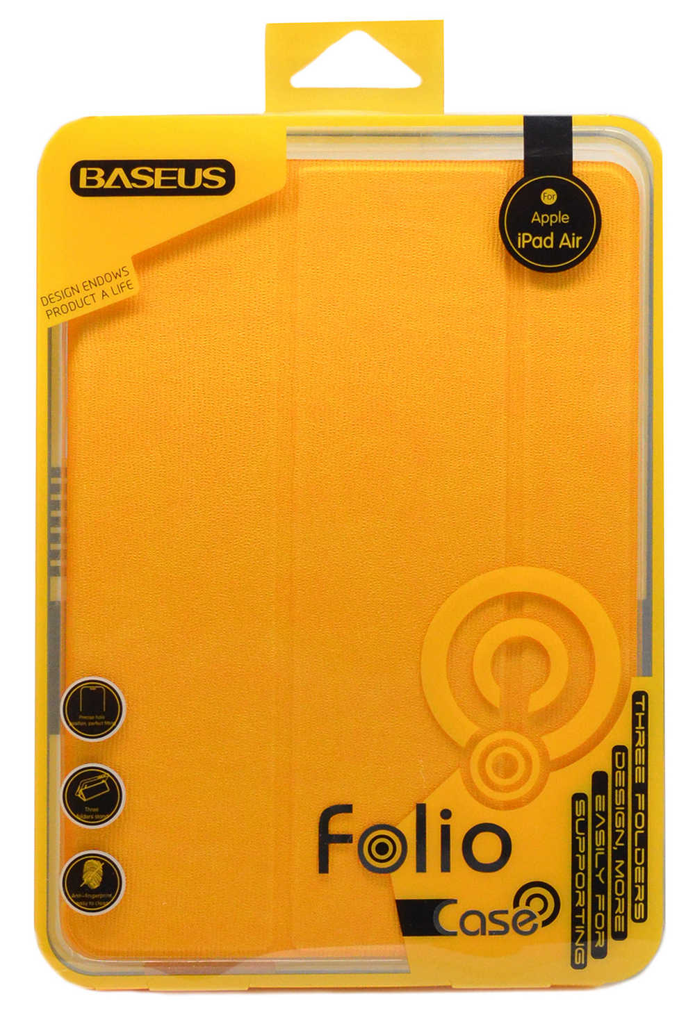 Θήκη Smart Baseus Folio για Apple iPad Air Κίτρινη