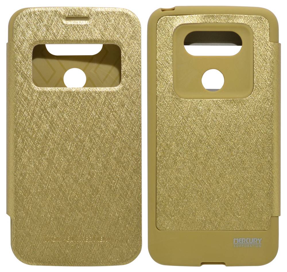 Θήκη Book Goospery Wow Bumper View για LG G5 H850 Χρυσαφί by Mercury