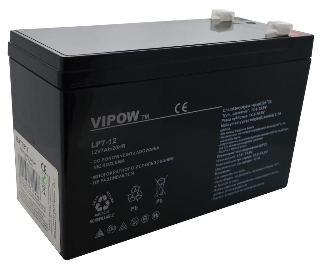 Μπαταρία για UPS Vipow LP7-12 (12V 7 Ah) 2.15 kg 151mm x 65mm x 94mm