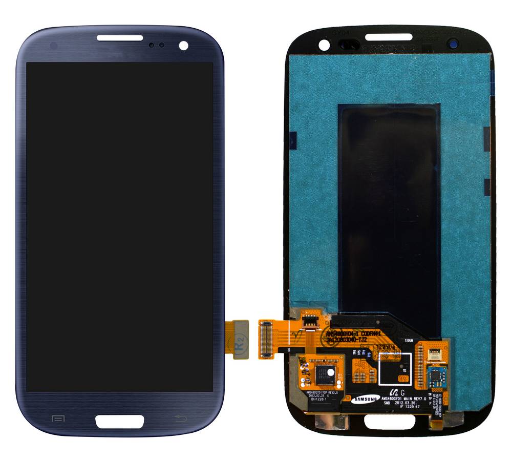 Οθόνη & Μηχανισμός Αφής Samsung i9301 Galaxy S3 Neo ( S III Neo ) Μπλέ χωρίς Πλαίσιο OEM Type A