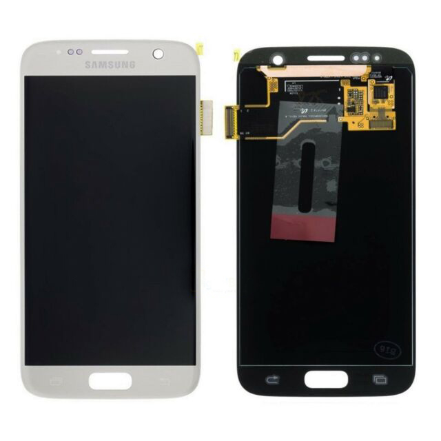 Γνήσια Οθόνη & Μηχανισμός Αφής Samsung SM-G930F Galaxy S7 χωρίς Κόλλα Ασημί GH97-18523B
