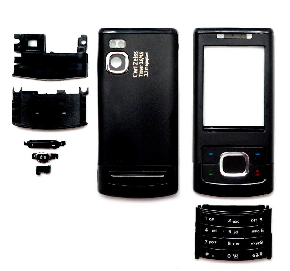 Πρόσοψη Nokia 6500 Slide με πληκτρολόγιο Μαύρη OEM