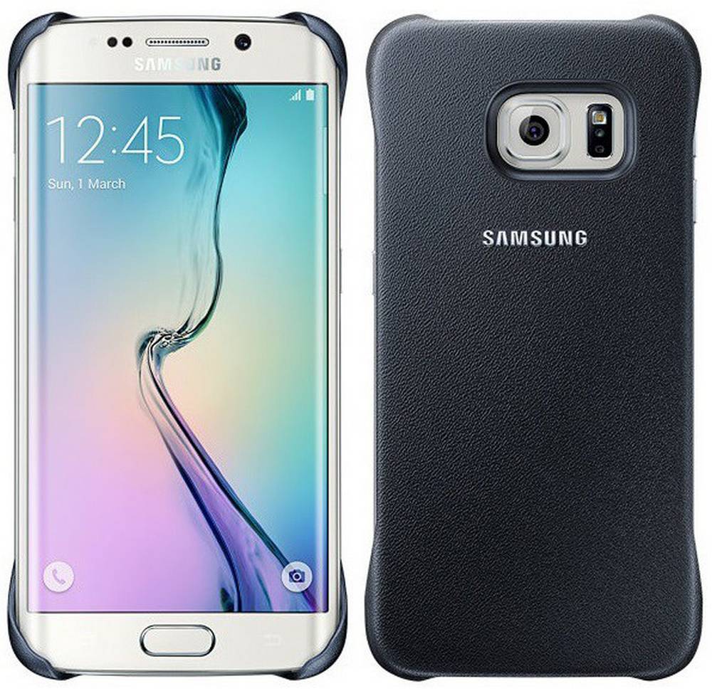 Θήκη Faceplate Samsung Protective Cover EF-YG925BBEGWW για SM-G925F Galaxy S6 Edge Μαύρη