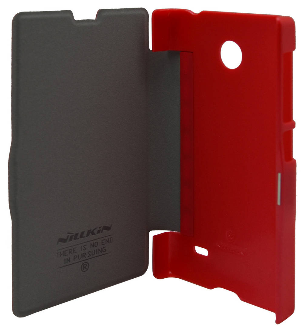 Θήκη Book Nillkin για Nokia X Κόκκινη Δερμάτινη