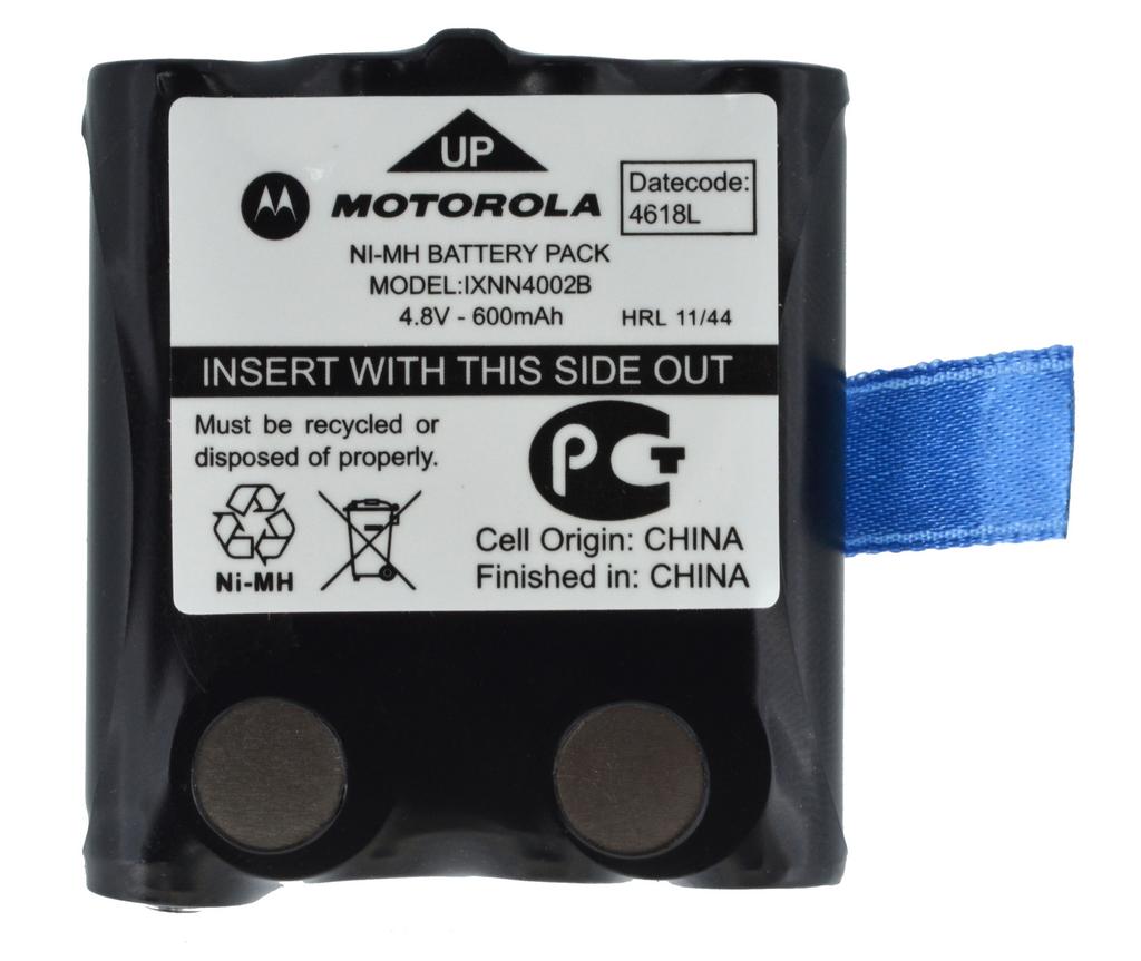 Μπαταρία Walkie Talkie Motorola IXNN4002B ΝΙ-ΜΗ 600 mAh 4.8V για TLKR T6/T8/T40/T50/T60/T80