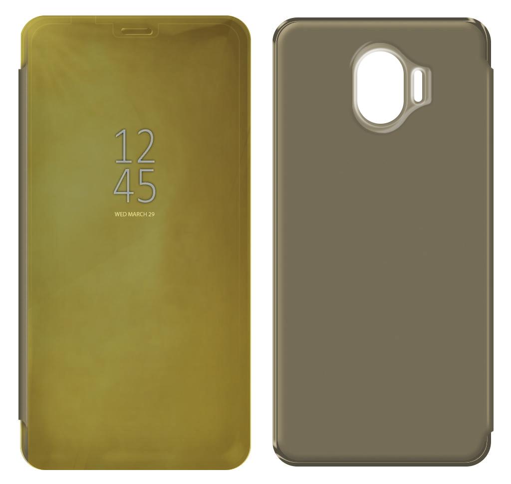 Θήκη Book Kview Standing Cover για Samsung SM-J400F Galaxy J4 (2018) Χρυσαφί