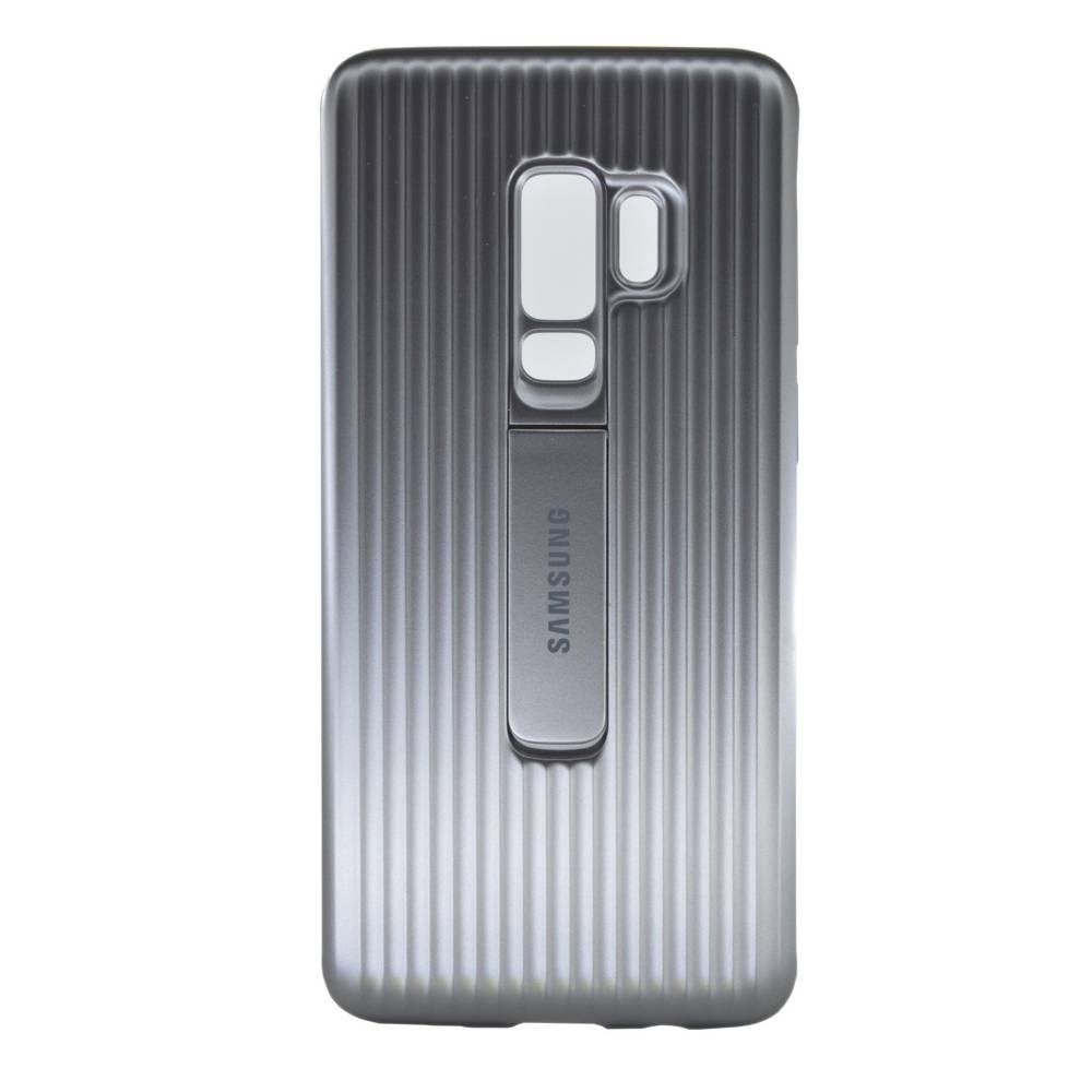 Θήκη Faceplate Samsung Protective Standing Cover EF-RG965CSEGWW για SM-G965 Galaxy S9+ Ασημί
