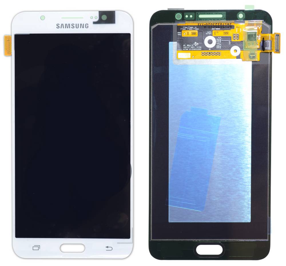 Γνήσια Οθόνη & Μηχανισμός Αφής Samsung SM-J710 Galaxy J7 (2016) Λευκό GH97-18855C, GH97-18931C
