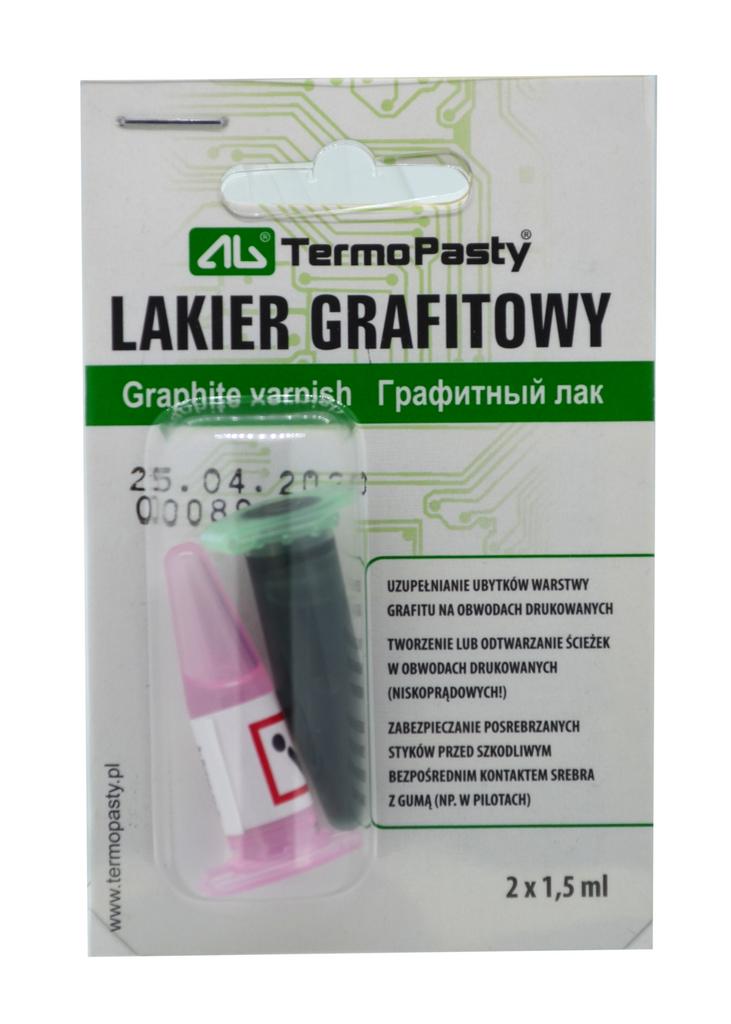 Βερνίκι Γραφίτη TermoPasty Lakier Grafitowy 2 X 1.5ml Κατάλληλο για PCB