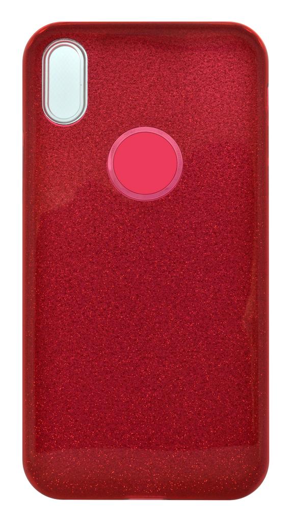 Θήκη Faceplate 3-in-1 Strass για Apple iPhone X / XS Κόκκινη