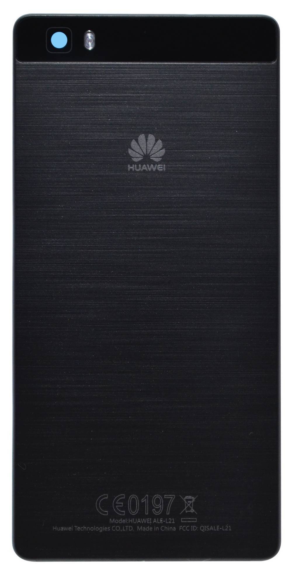 Καπάκι Μπαταρίας Huawei P8 Lite με Τζαμάκι Κάμερας Μαύρο OEM Type A
