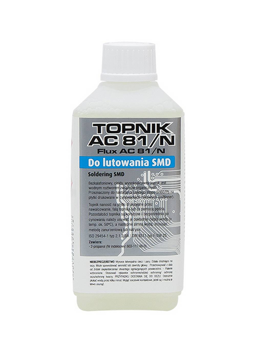 Υγρό Flux TermoPasty Topnik AC 81/N με Μείγμα Μετάλλων Sn60/Pb 100ml με Βουρτσάκι Κατάλληλο για Πλακέτες Ηλεκτρονικών Κυκλωμάτων
