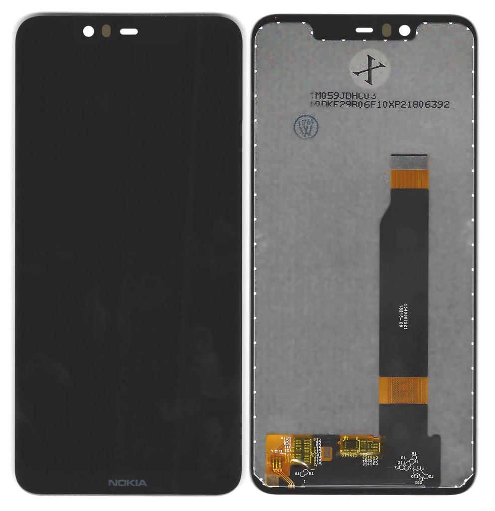 Οθόνη & Μηχανισμός Αφής Nokia 5.1 Plus Μαύρο χωρίς Πλαίσιο. Κόλλα