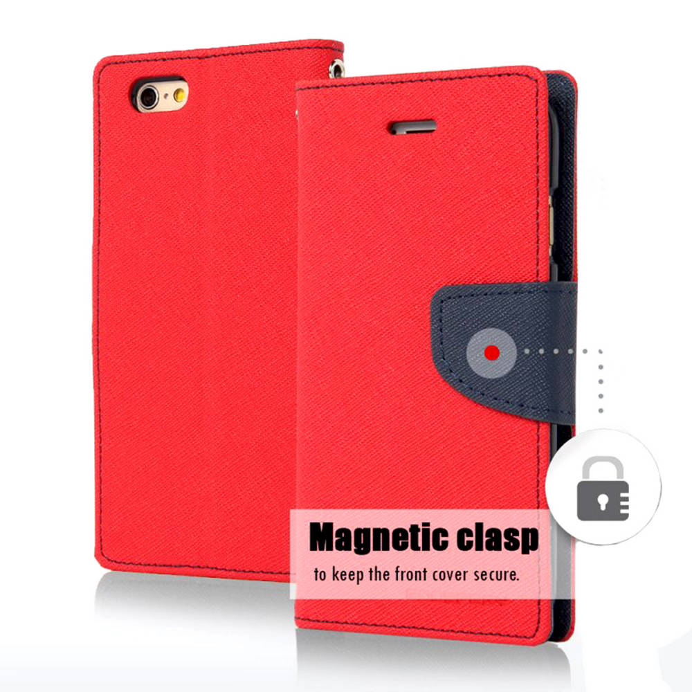 Θήκη Book Goospery Fancy Diary για Apple iPhone 6/6S Κόκκινο - Σκούρο Μπλέ by Mercury