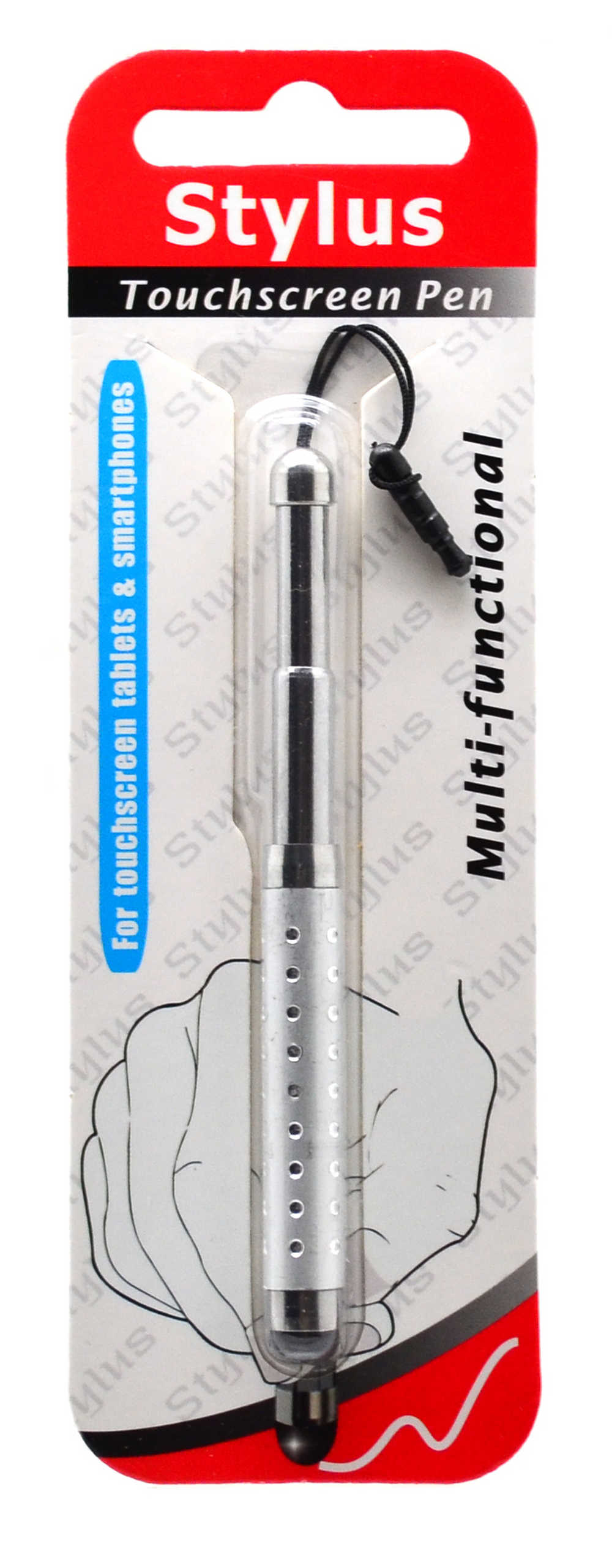 Πενάκι Ancus Επεκτεινόμενο για Οθόνη Αφής Ασημί