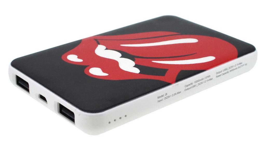 Power Bank Hoco J6 Iridescence 10000 mAh Dual USB 5V/2.1 37W "Open Mouth" Μαύρο