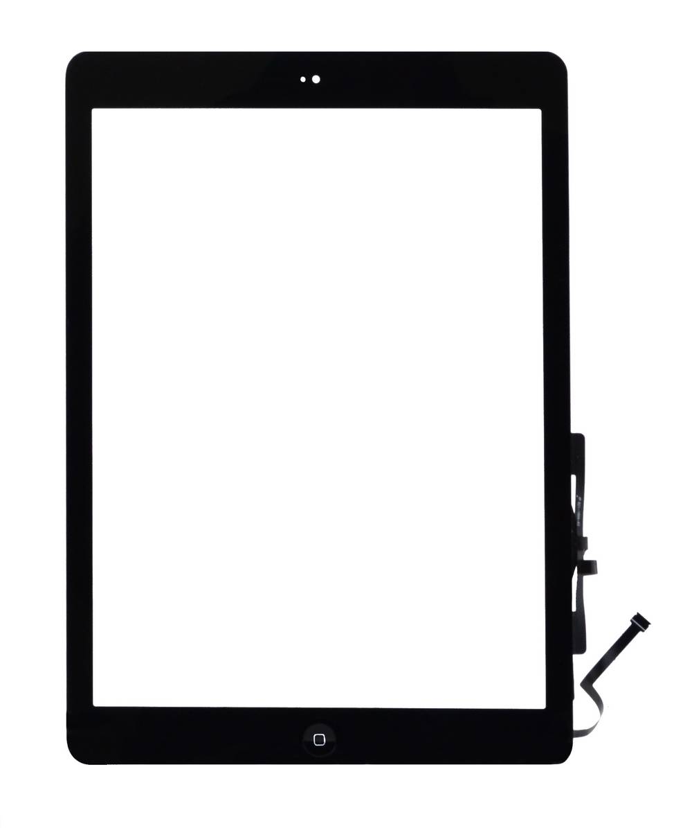 Μηχανισμός Αφής Apple iPad Air Μαύρο με Home Button και Κόλλα OEM Type A