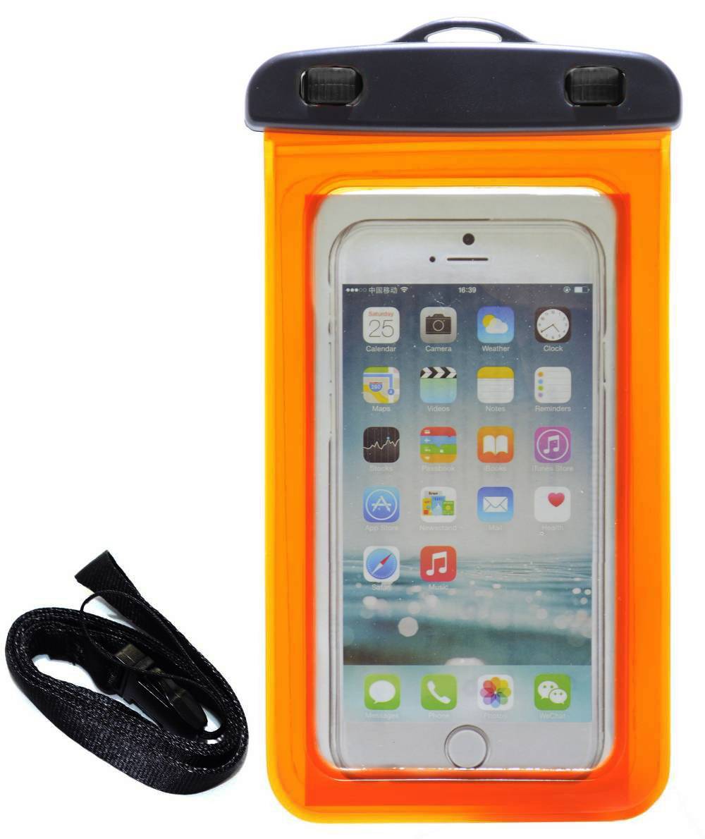 Θήκη Αδιάβροχη Ancus για Apple iPhone 6/Samsung SM-G900F Galaxy S5 και Ηλεκτρονικών Συσκευών Πορτοκαλί