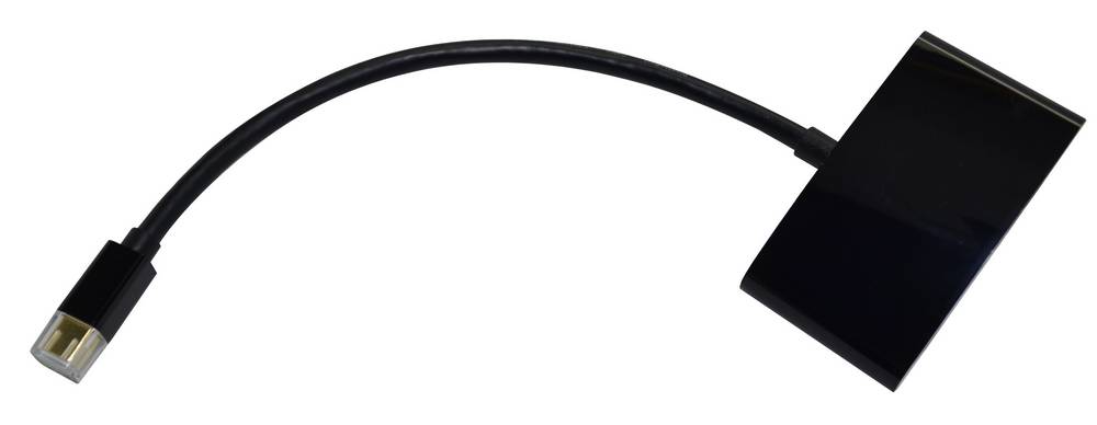 Mini Display Port to HDMI/DVI F Adapter Jasper 17cm Μαύρο για Σύνδεση Apple PC ή Notebook σε Μόνιτορ