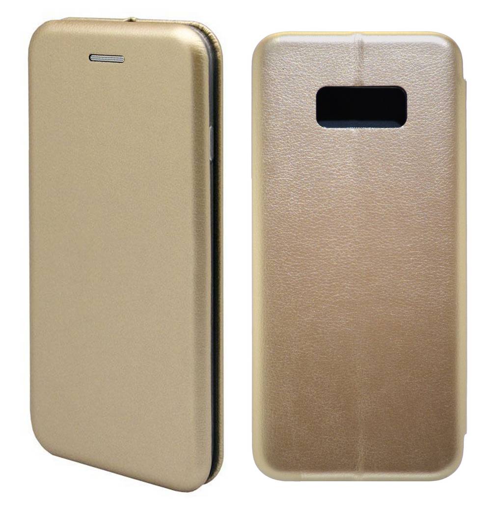 Θήκη Book Ancus Magnetic Curve για Samsung SM-G955F Galaxy S8+ TPU Χρυσαφί