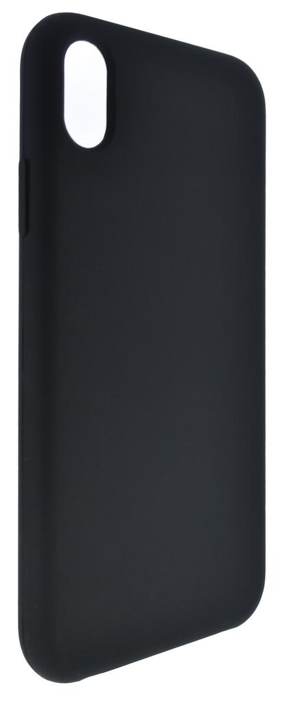 Θήκη Silicone Soft Feeling με Εσωτερική Υφασμάτινη Επένδυση για Apple iPhone XR Μαύρη