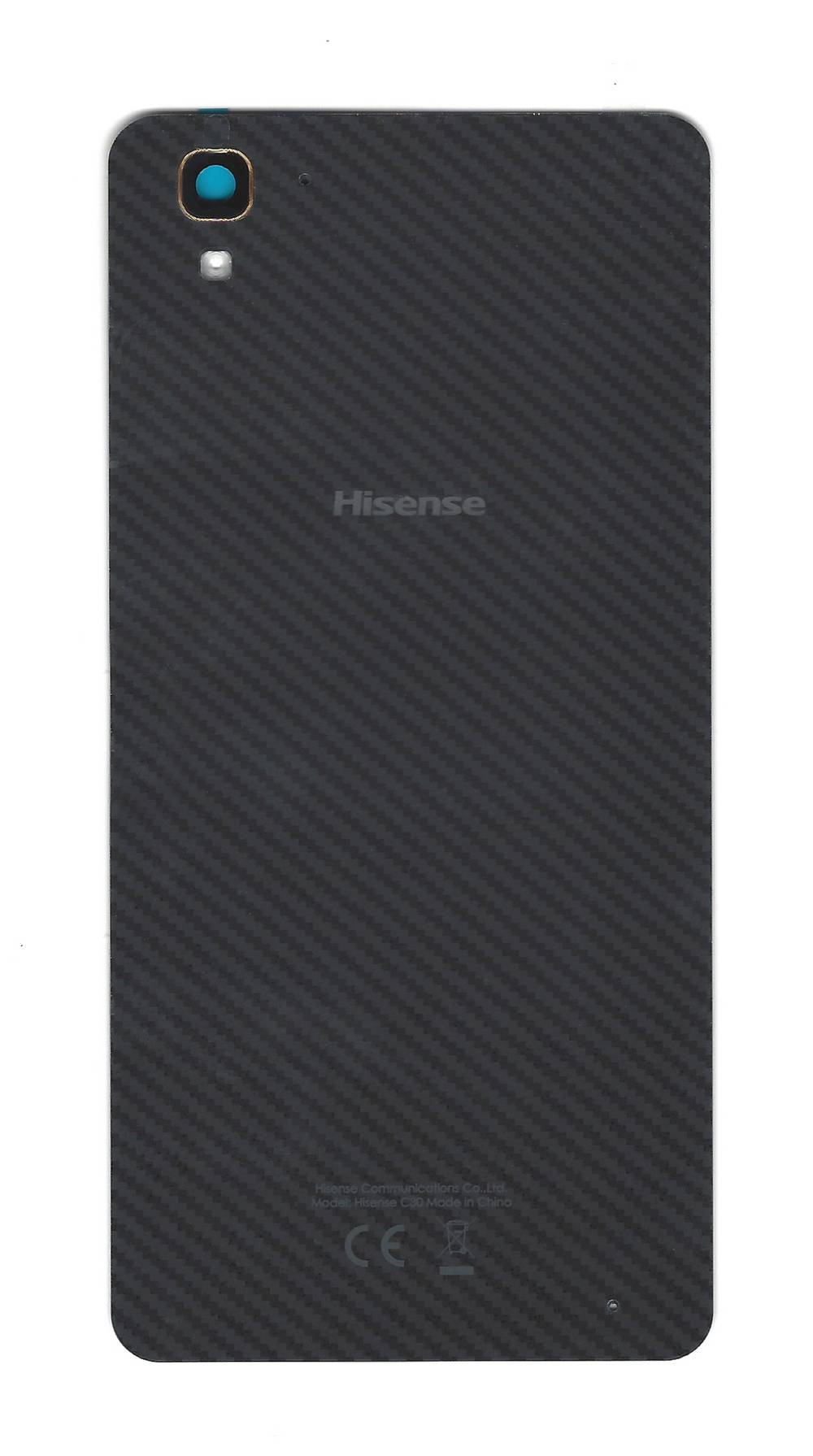 Πίσω Κάλυμμα Hisense C30 με Κόλλα, Τζαμάκι και Κάλυμμα Κάμερας Μαύρο Original 1092622