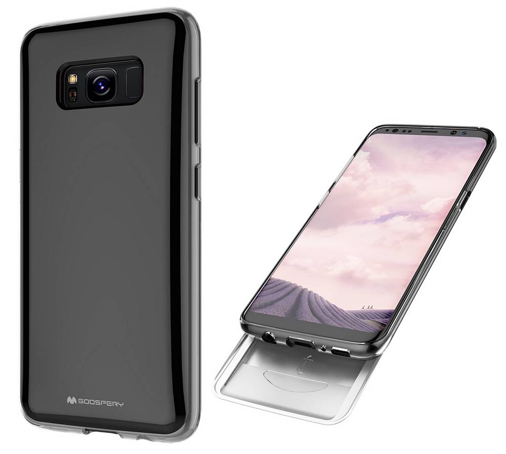 Θήκη Faceplate Goospery The Hidden Card για Samsung SM-G950F Galaxy S8 Μαύρη-Διάφανη by Mercury