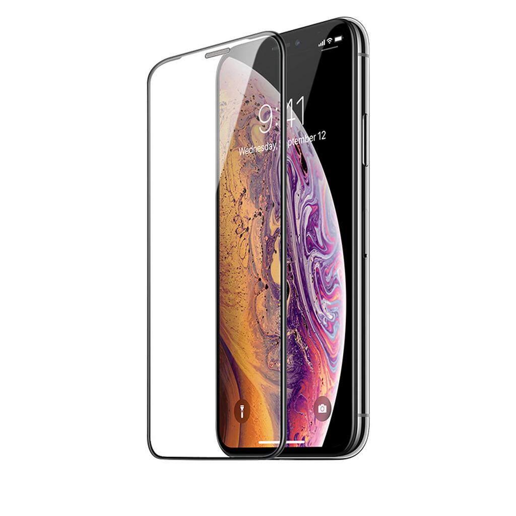 Tempered Glass Hoco Dustproof 3D Full Screen Protection για Apple iPhone X/XS Μαύρο