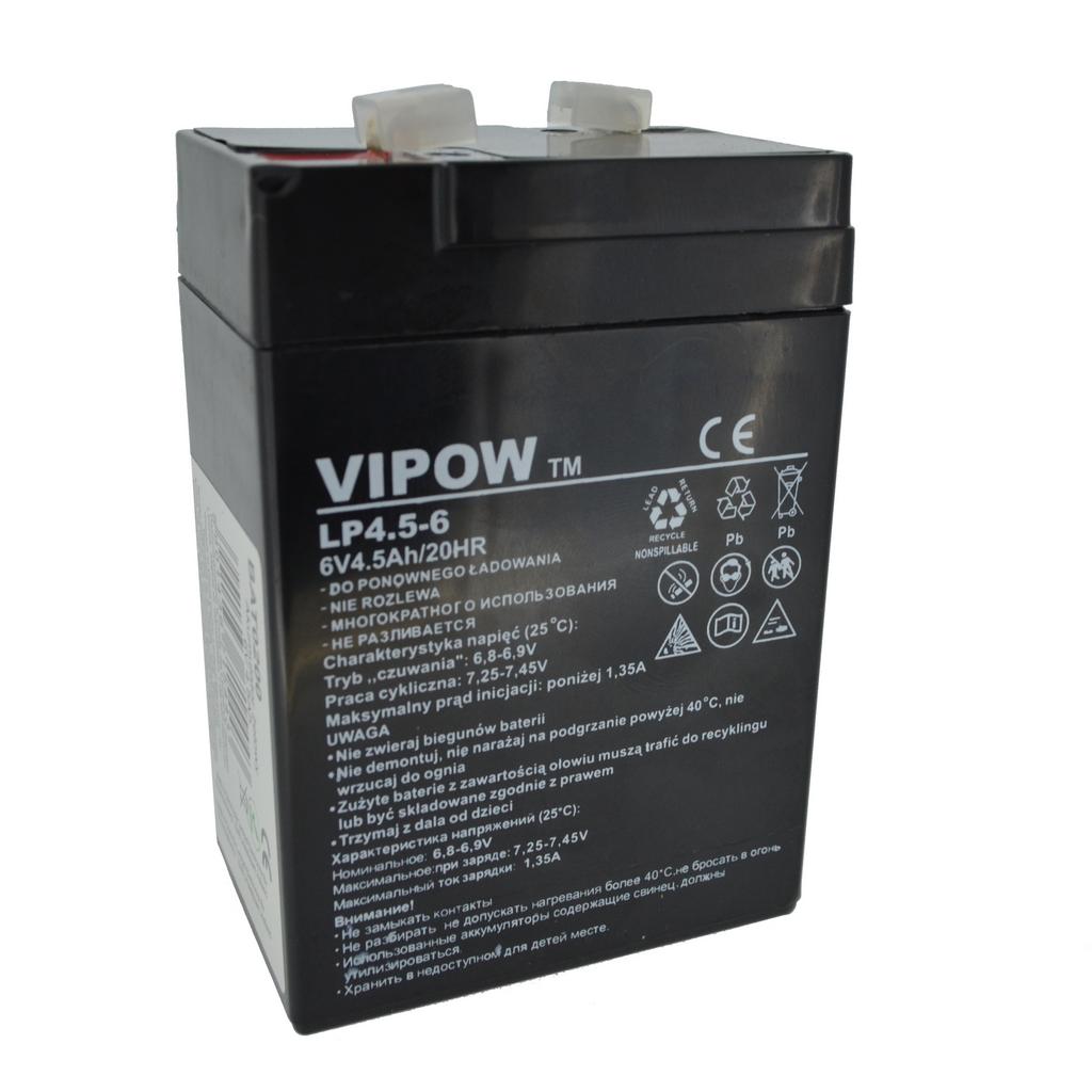 Μπαταρία για UPS Vipow LP4.5-6 (6V 4.5 Ah) 0,7 kg 100mm x 70mm x 45mm