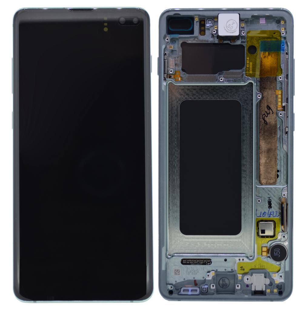 Γνήσια Οθόνη & Μηχανισμός Αφής Samsung SM-G975F Galaxy S10+ Πράσινο GH82-18849E