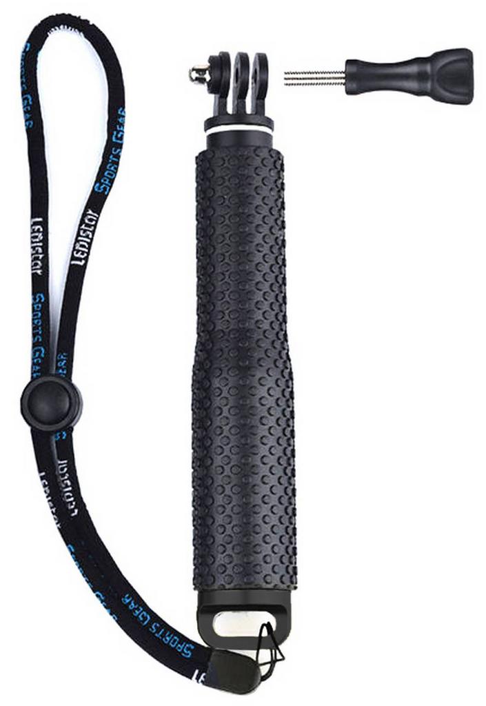 Selfie Stick Monopod για GoPro και Φωτογραφικές Μηχανές Πτυσσόμενο Μαύρο (Μήκος Κονταριού 19cm, Μήκος Ανοίγματος 49cm)