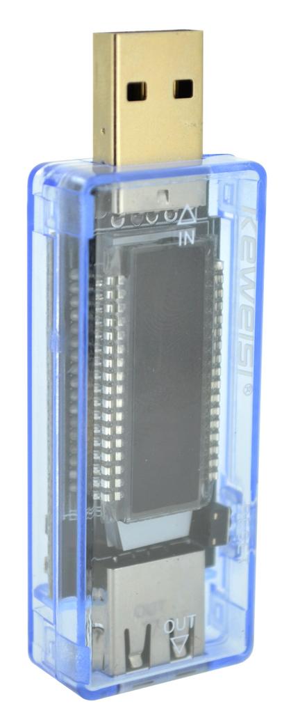 Δοκιμαστικό Τάσης Keweisi KWS-V20 με USB για Μπαταρίες με Βολτόμετρο και Αμπερόμετρο έως 20V με LCD Οθόνη