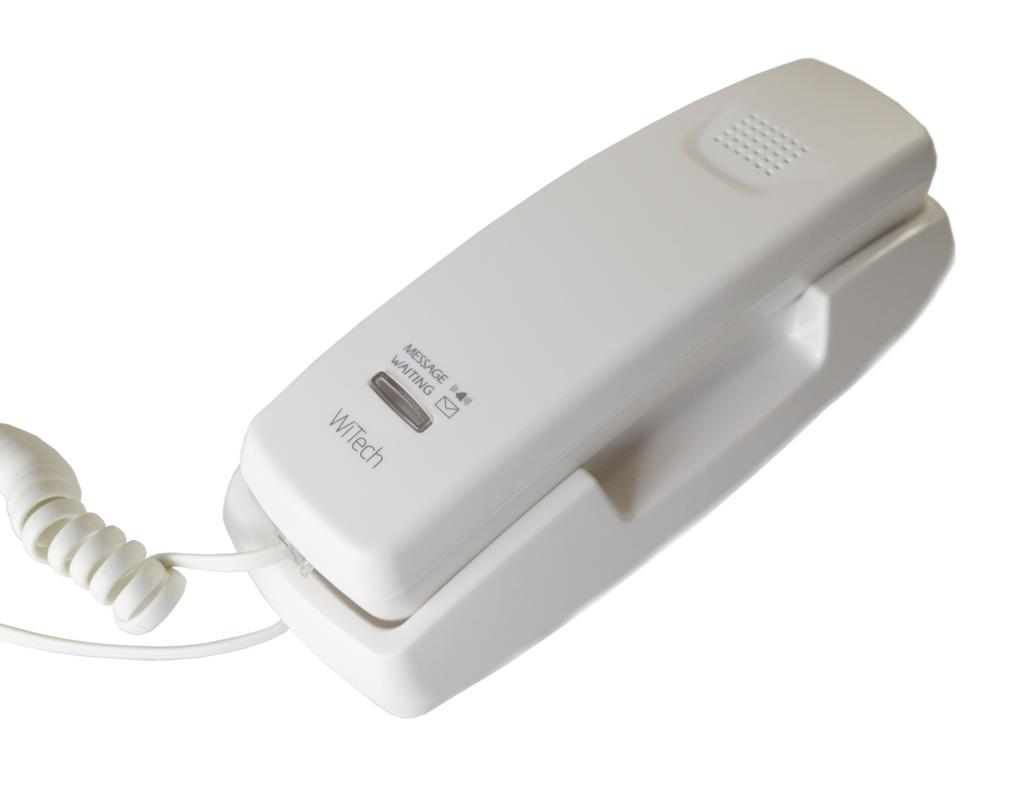 Σταθερό Ψηφιακό Τηλέφωνο WiTech WT-1020WHT Λευκό με Λυχνία Ένδειξης Εισερχόμενων Κλήσεων