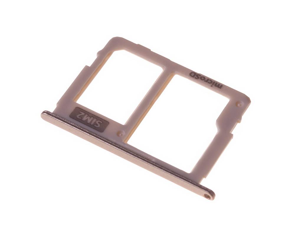 Βάση Κάρτας Sim Samsung SM-J730F Galaxy J7 (2017) με Βάση Κάρτας Μνήμης Χρυσαφί Original GH64-06280C