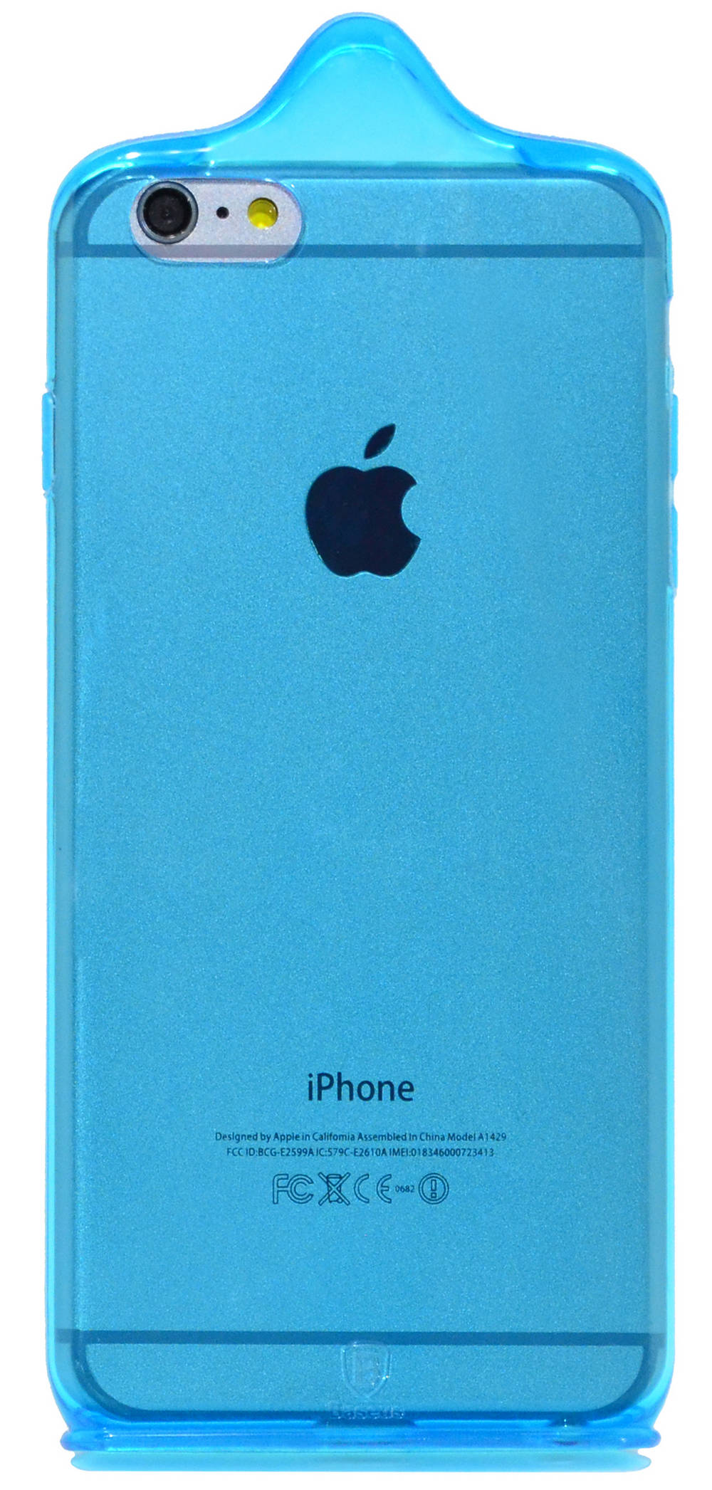 Θήκη TPU Baseus icondom για Apple iPhone 6 Plus/6S Plus Μπλέ - Διάφανη