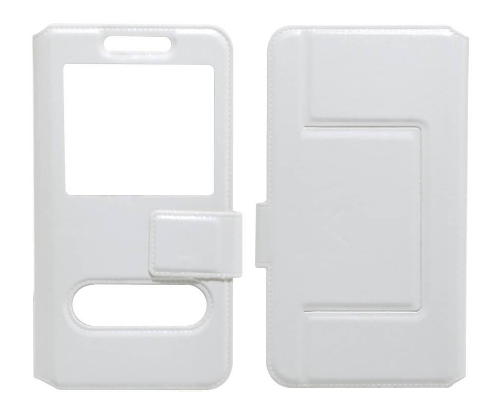 Θήκη Book S-View Ancus Stick it Universal για Smartphone 4.0" - 4.5" Λευκή