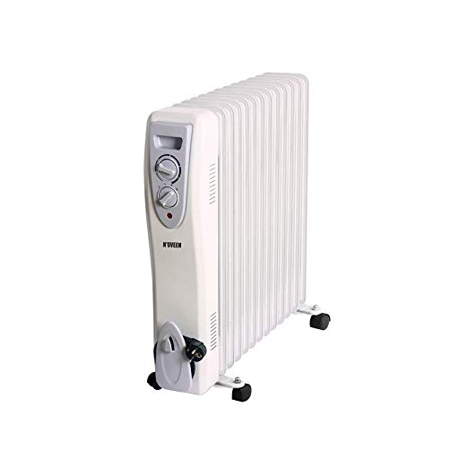 Καλοριφέρ Λαδιού N'OVEEN OH13 3000W με Αυτόματο Θερμοστάτη. Λευκό