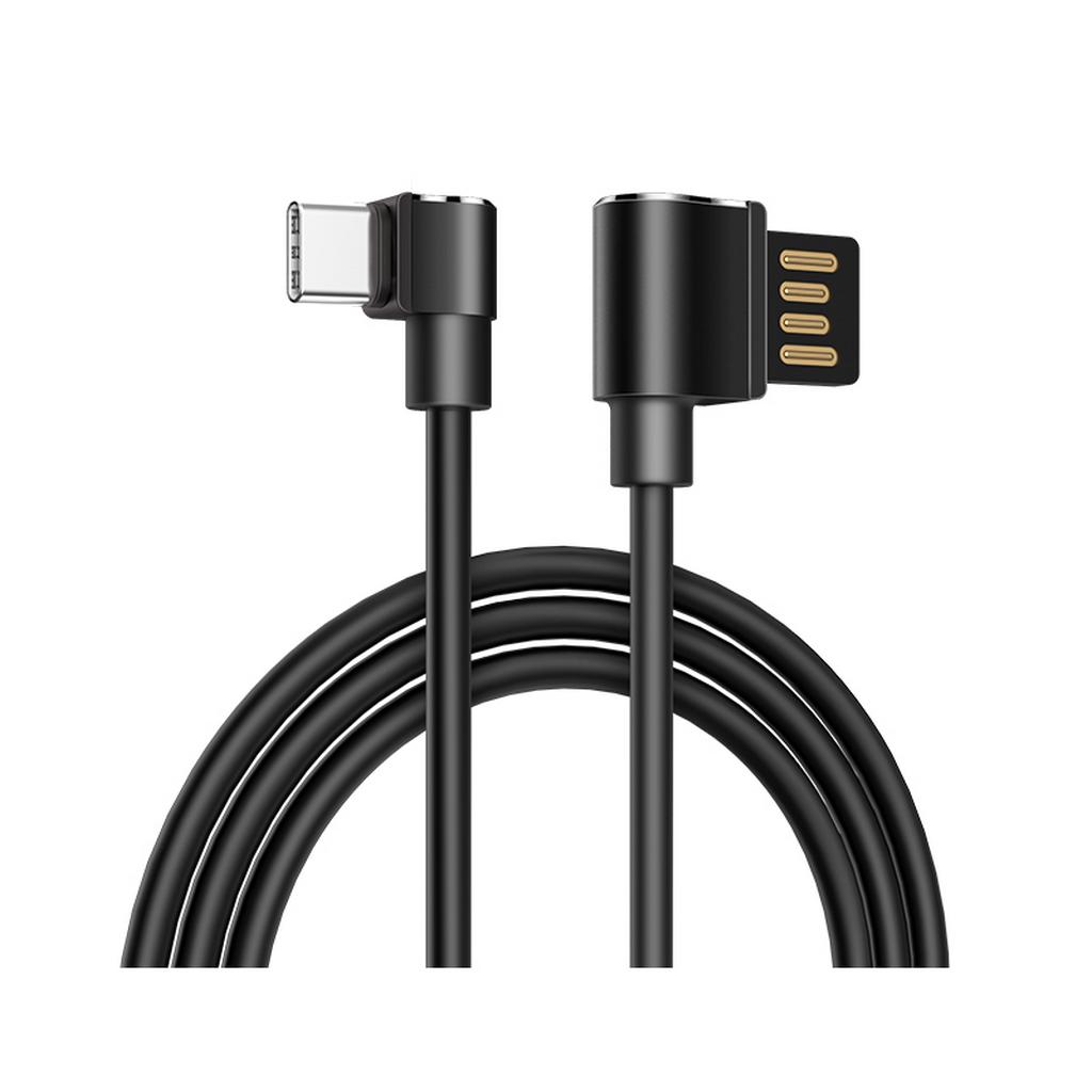 Καλώδιο σύνδεσης Hoco U37 Long Roam USB σε Type-C 2.4A Μαύρο 1.2μ.