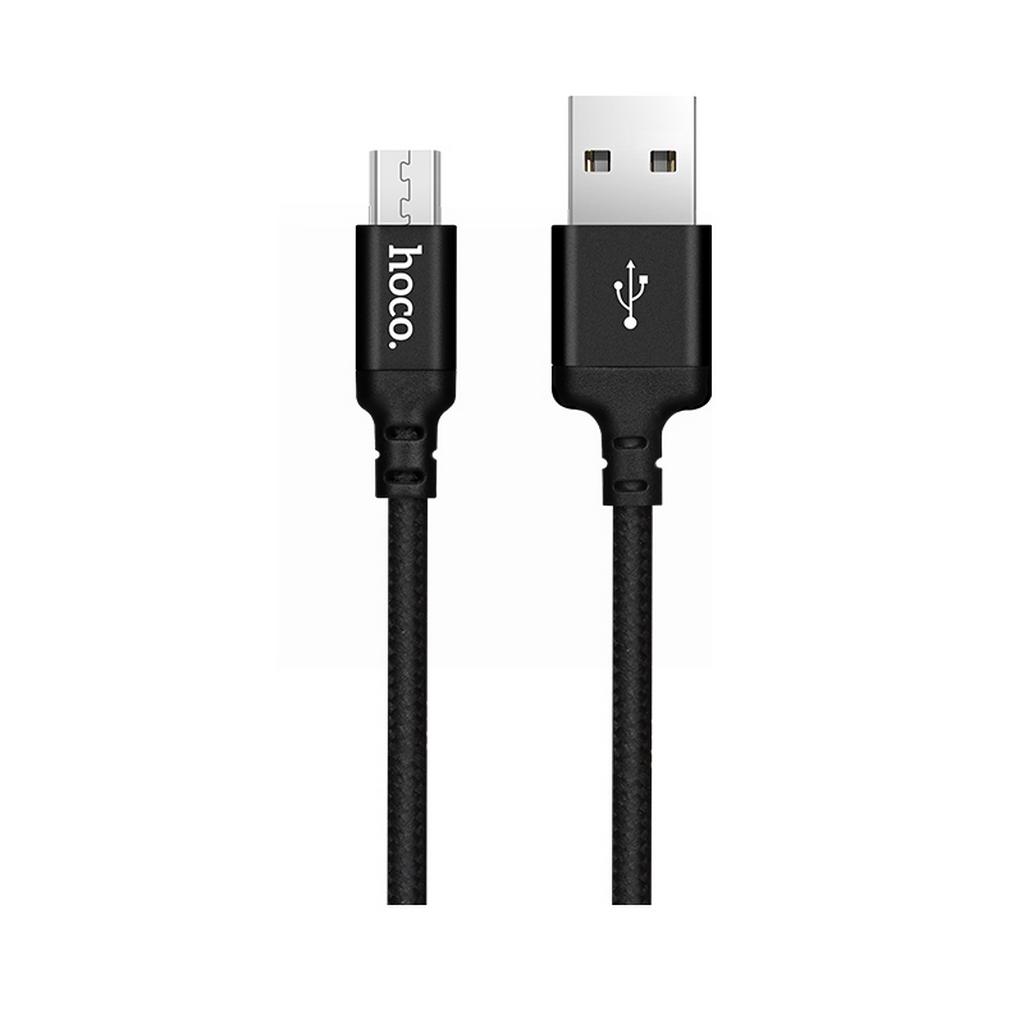 Καλώδιο σύνδεσης Hoco X14 Tmes Speed USB σε Micro-USB Fast Charging Μαύρο 1μ