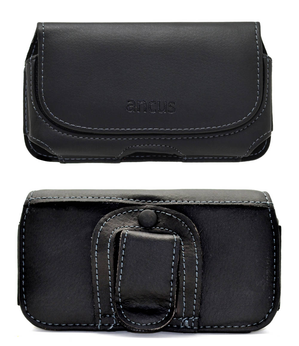 Θήκη Οριζόντια Ancus για Samsung i9505/i9500 Galaxy S4 Δερματίνη Μαύρη