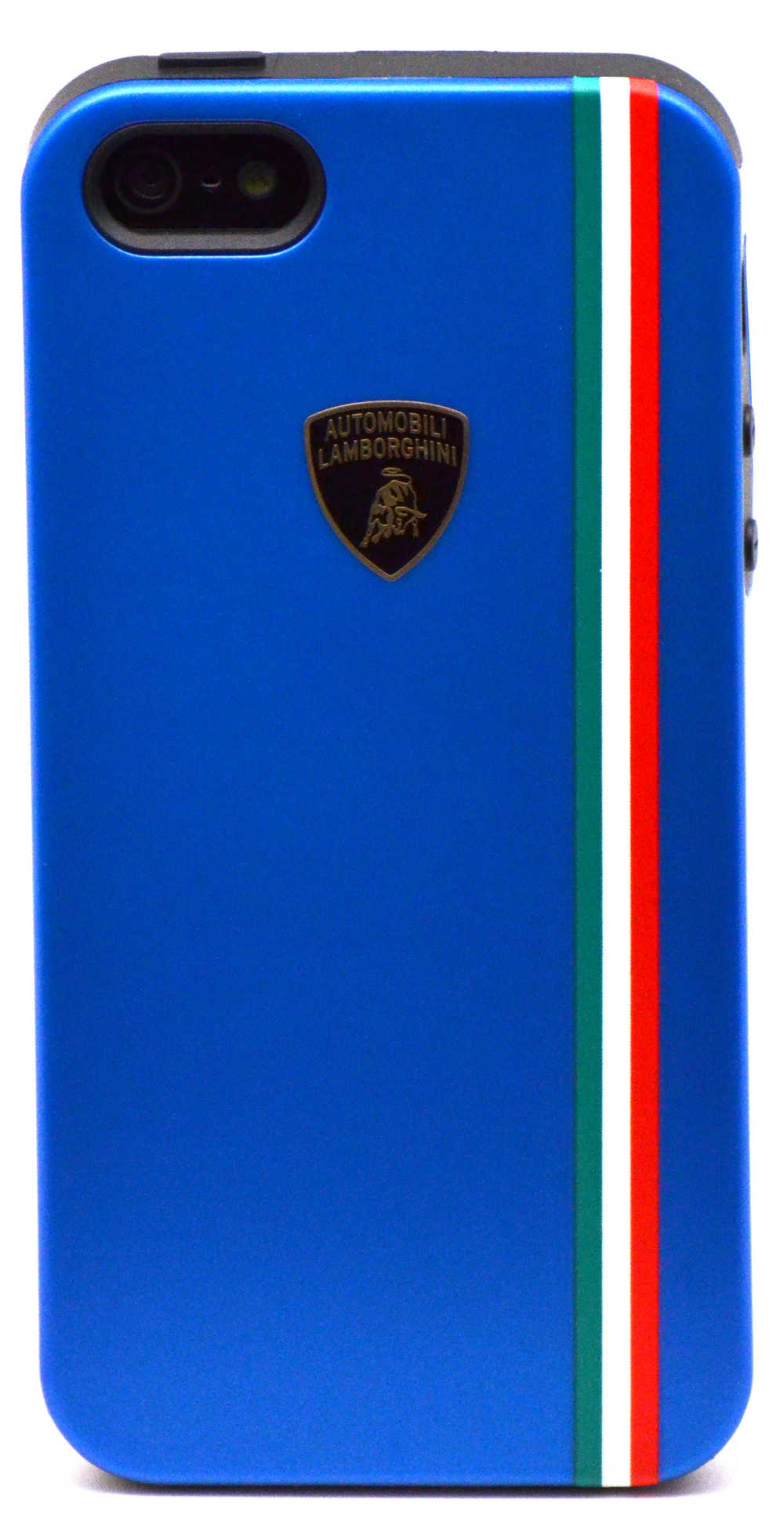 Θήκη TPU & PC Back Cover Lamborghini για Apple iPhone SE/5/5S Μπλέ Tricolor-D1