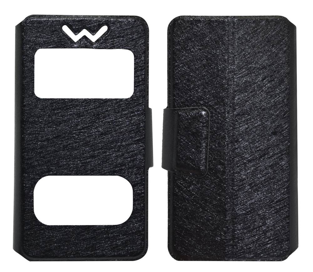 Θήκη Book S-View Ancus Stick it F Series Universal για Smartphone 3.5" - 4.0" Μαύρο