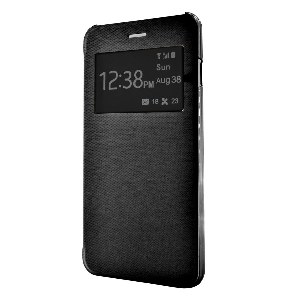 Θήκη Book Ancus S-View Elegance για Apple iPhone 7 Plus/8 Plus Μαύρη