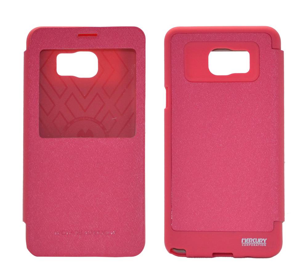 Θήκη Book Goospery Wow Bumper View για Samsung SM-N920F Galaxy Note 5 Φούξια by Mercury