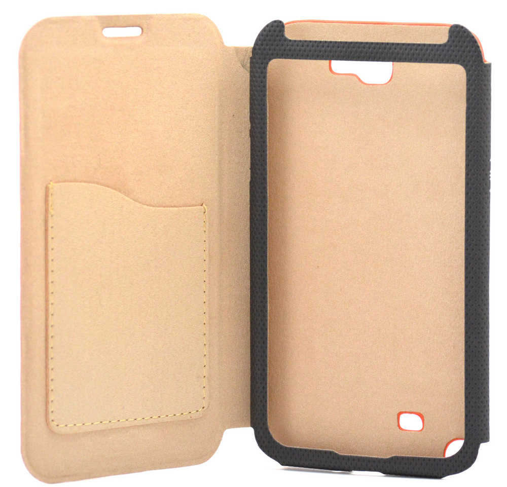 Θήκη Book Ancus για Samsung N7100 Galaxy Note II Πορτοκαλί - Μπέζ