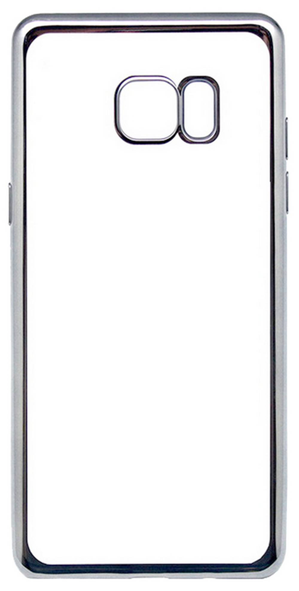 Θήκη Electroplating TPU Ancus για Samsung SM-N930F Galaxy Note 7 Ασημί - Διάφανη